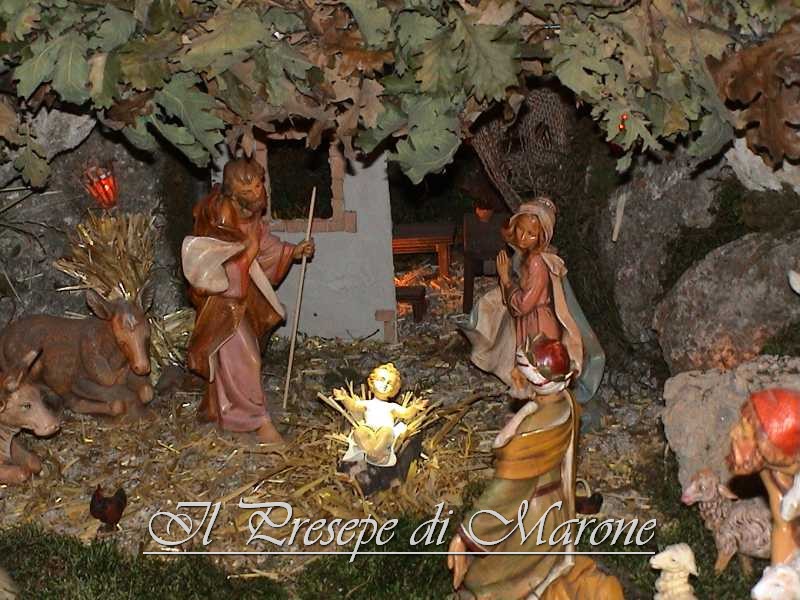 Dsc00029.jpg - La Sacra Famiglia. E' stata ambientata sotto la tettoia esterna di una grotta.